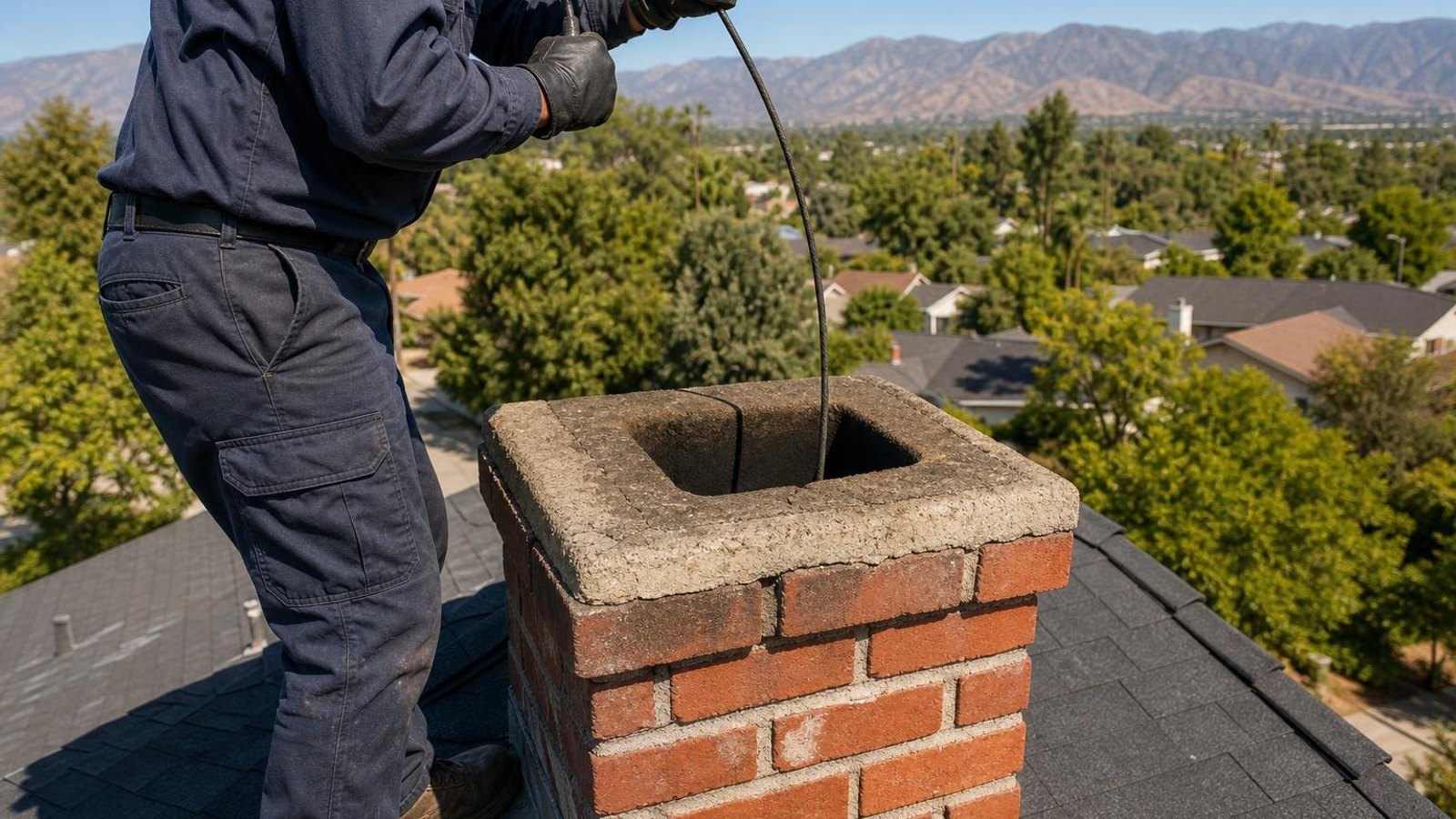 Practical chimney sweep & inspection in Pasadena